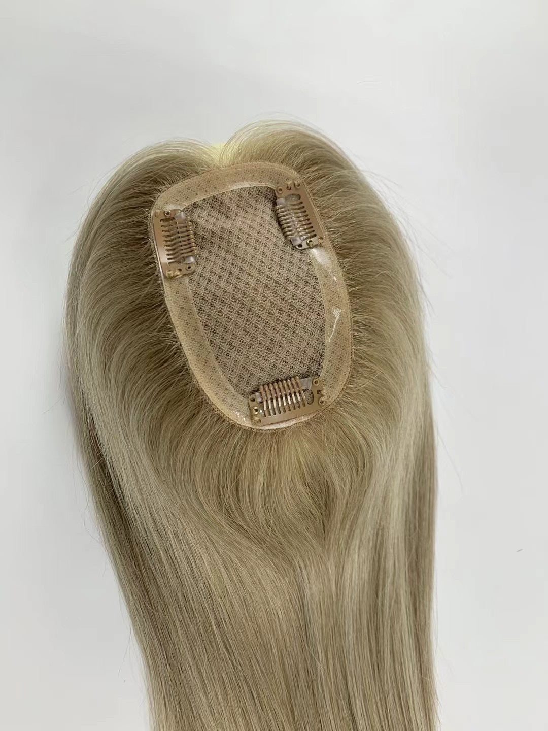 3*5 Silk Base Topper For Women Virgin Human Hair Topper For Thin Hair Full Cuticles