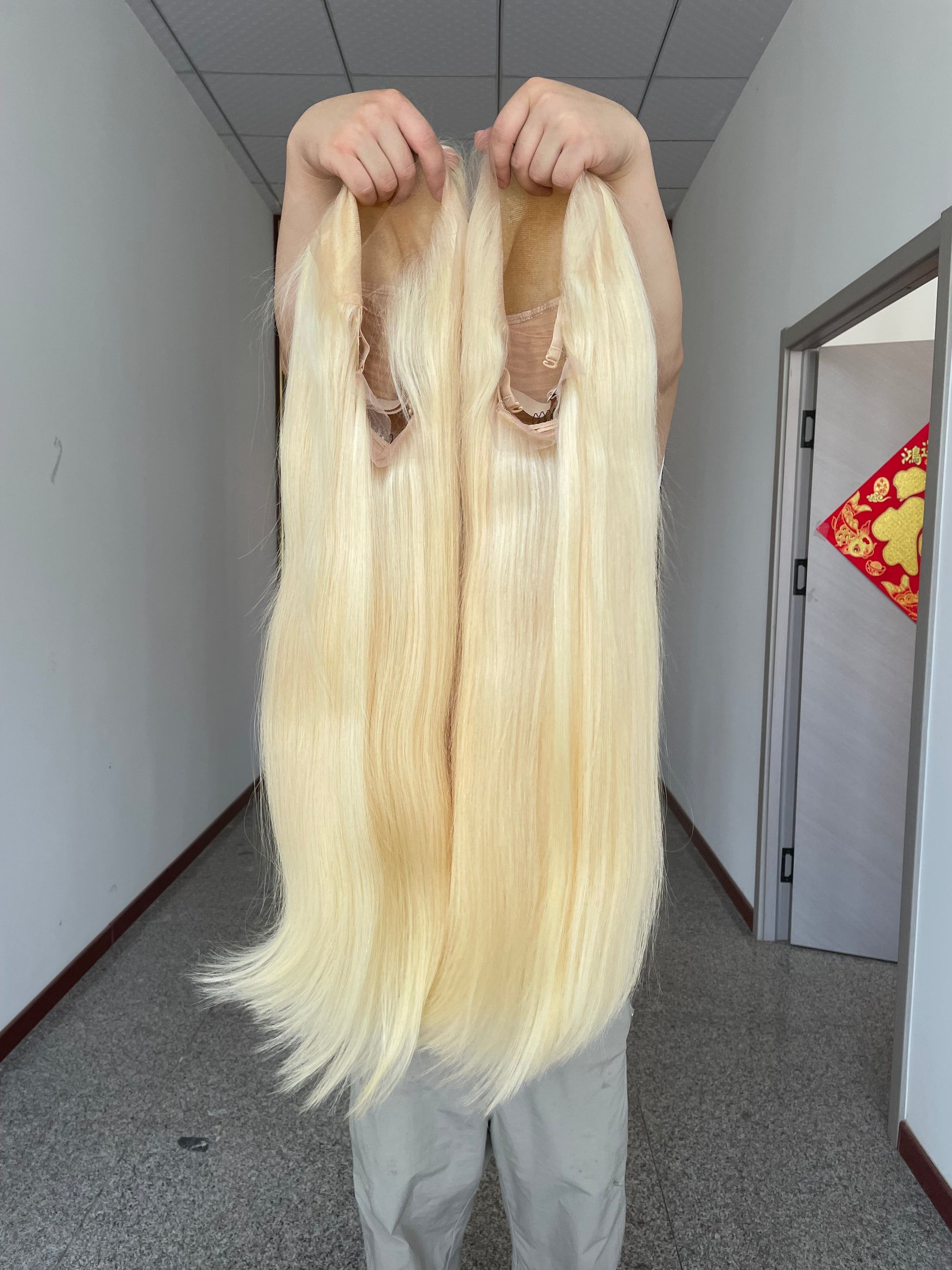 Indian Raw Hair Wig Blonde 613 Wig 13*6 HD Full Lace 613 Wig