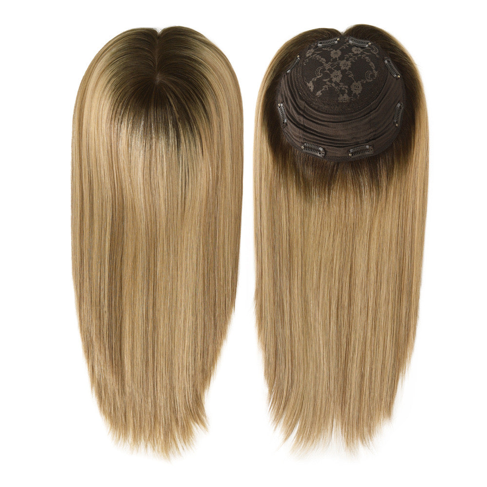 Full Cuticles Jewish Hair Topper 8x8 Cap with 4*4 Silk Base Hair Piece For Women