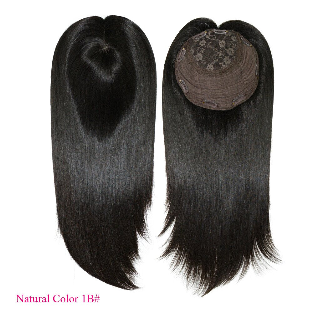 Full Cuticles Jewish Hair Topper 8x8 Cap with 4*4 Silk Base Hair Piece For Women