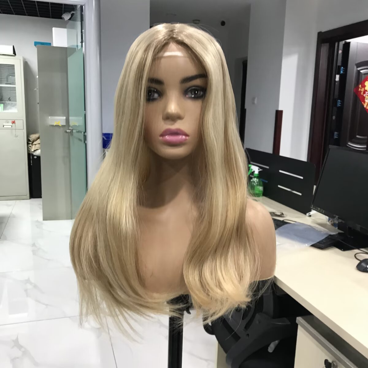 Silicone Medical Wig On Hand