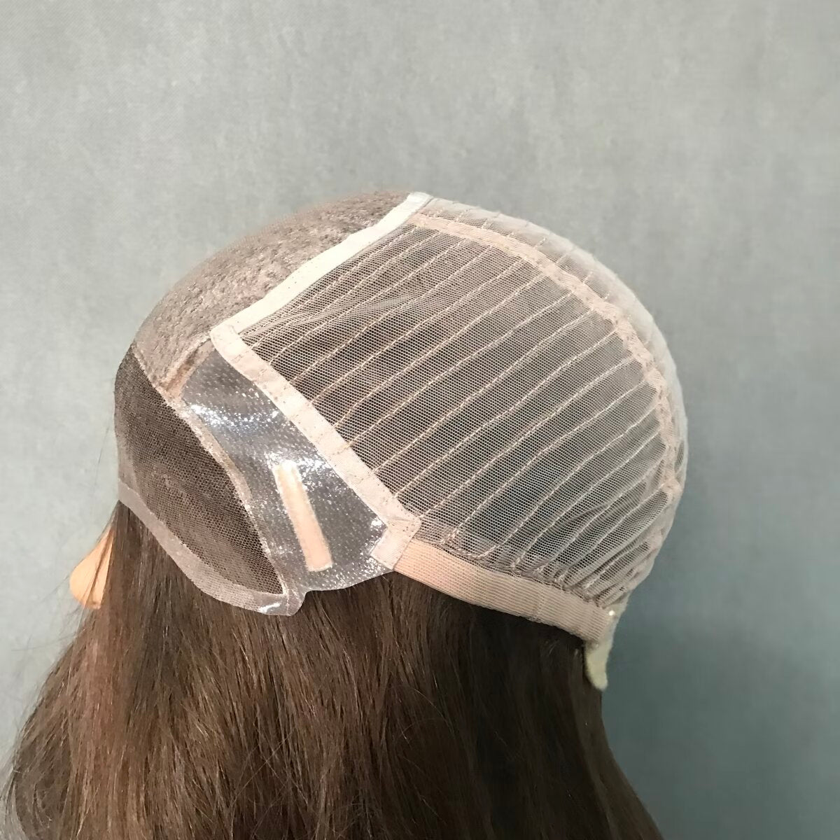 European Hair Short Medical Wig On Hand