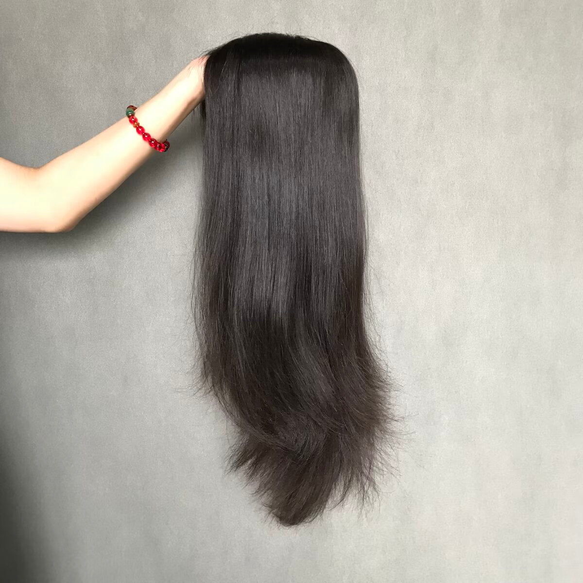 Silicone Medical Wig On Hand