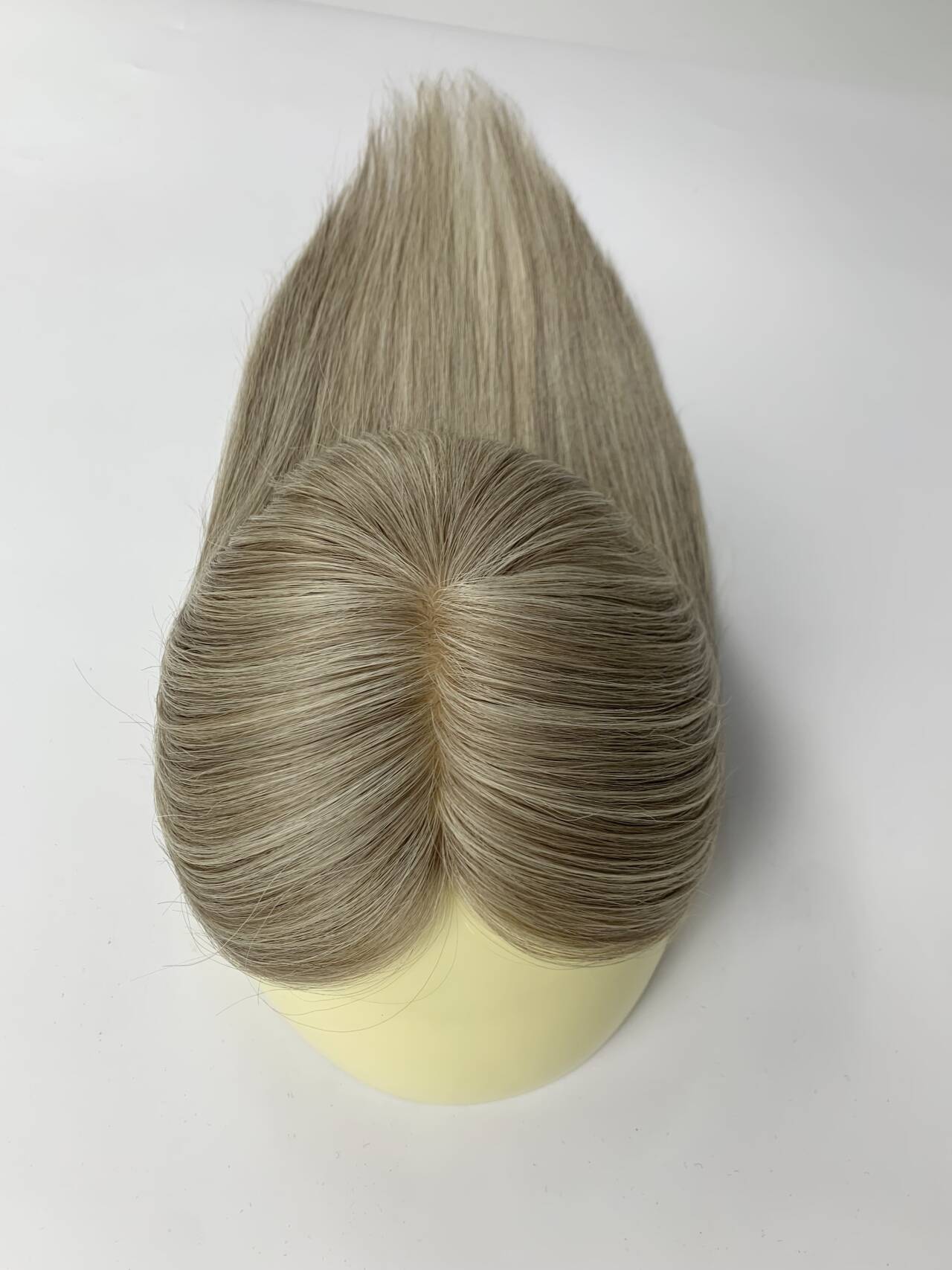 3*5 Silk Base Topper For Women Virgin Human Hair Topper For Thin Hair Full Cuticles