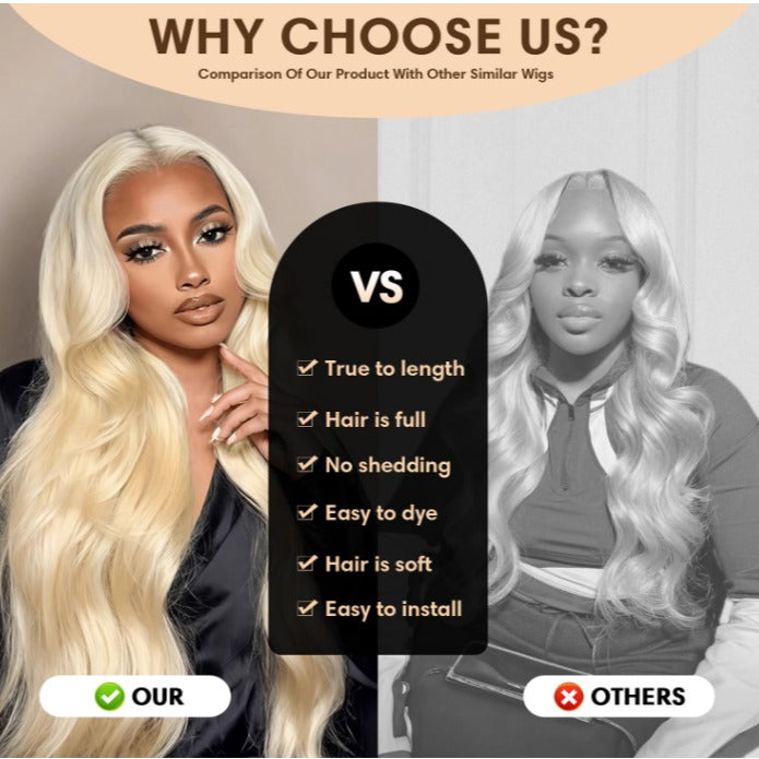 13*6 HD Lace Frontal Wig 613 Blonde Wig Virgin Hair Wig