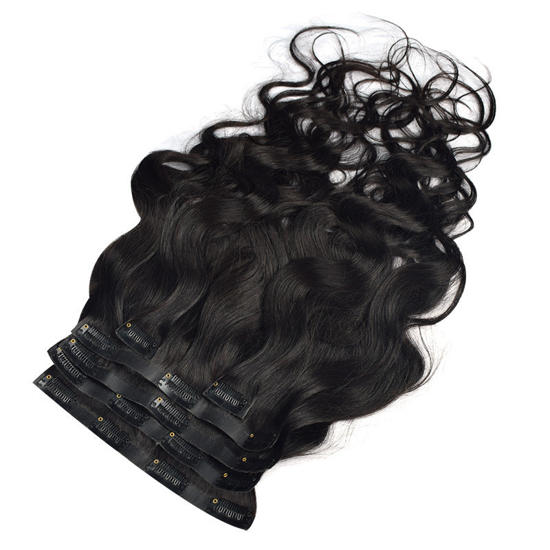 Raw Hair PU Clip In Hair Extension Kinky Curly Body Wave Deep Curly Kinky Straight