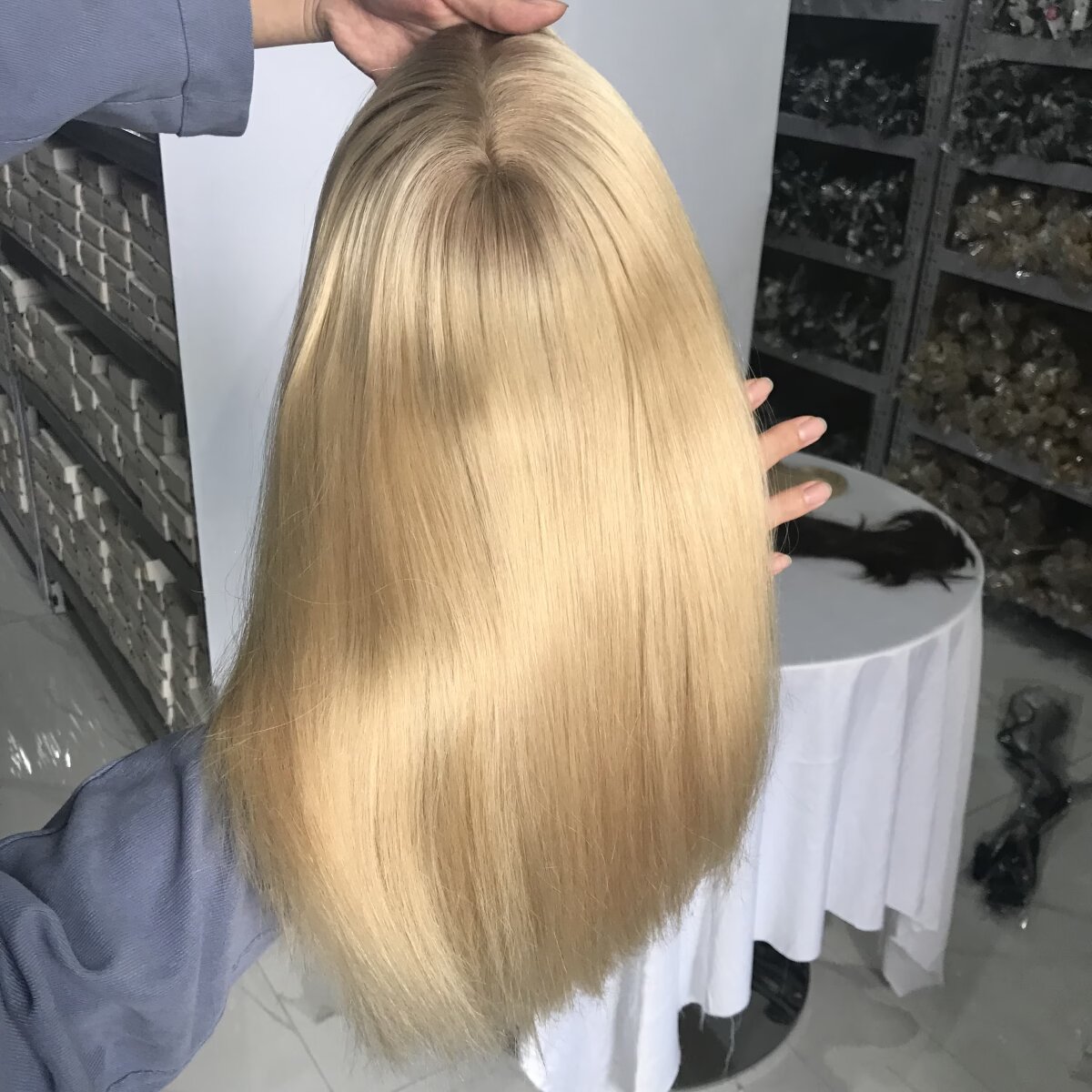 New Injection Virgin Human Hair Topper