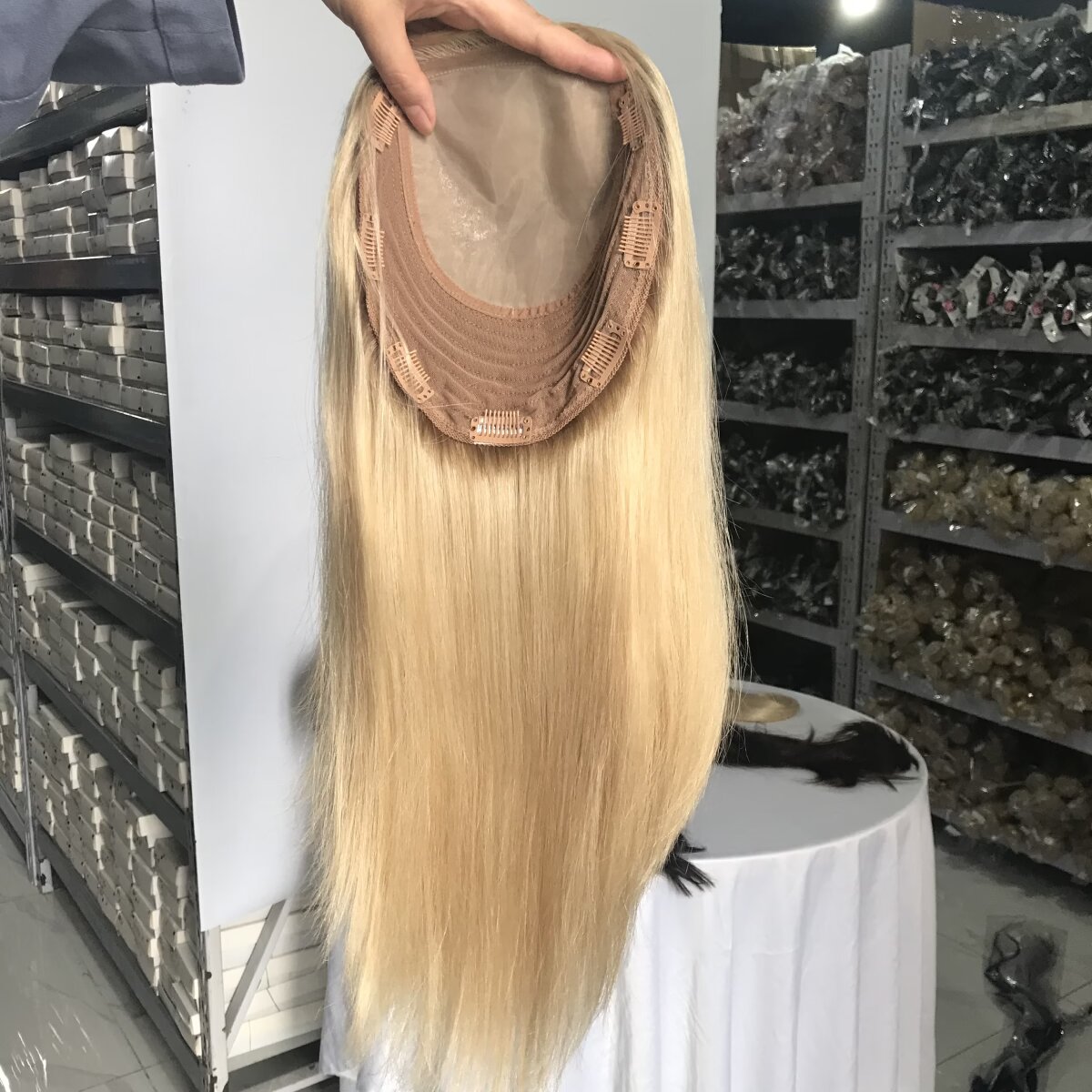 New Injection Virgin Human Hair Topper