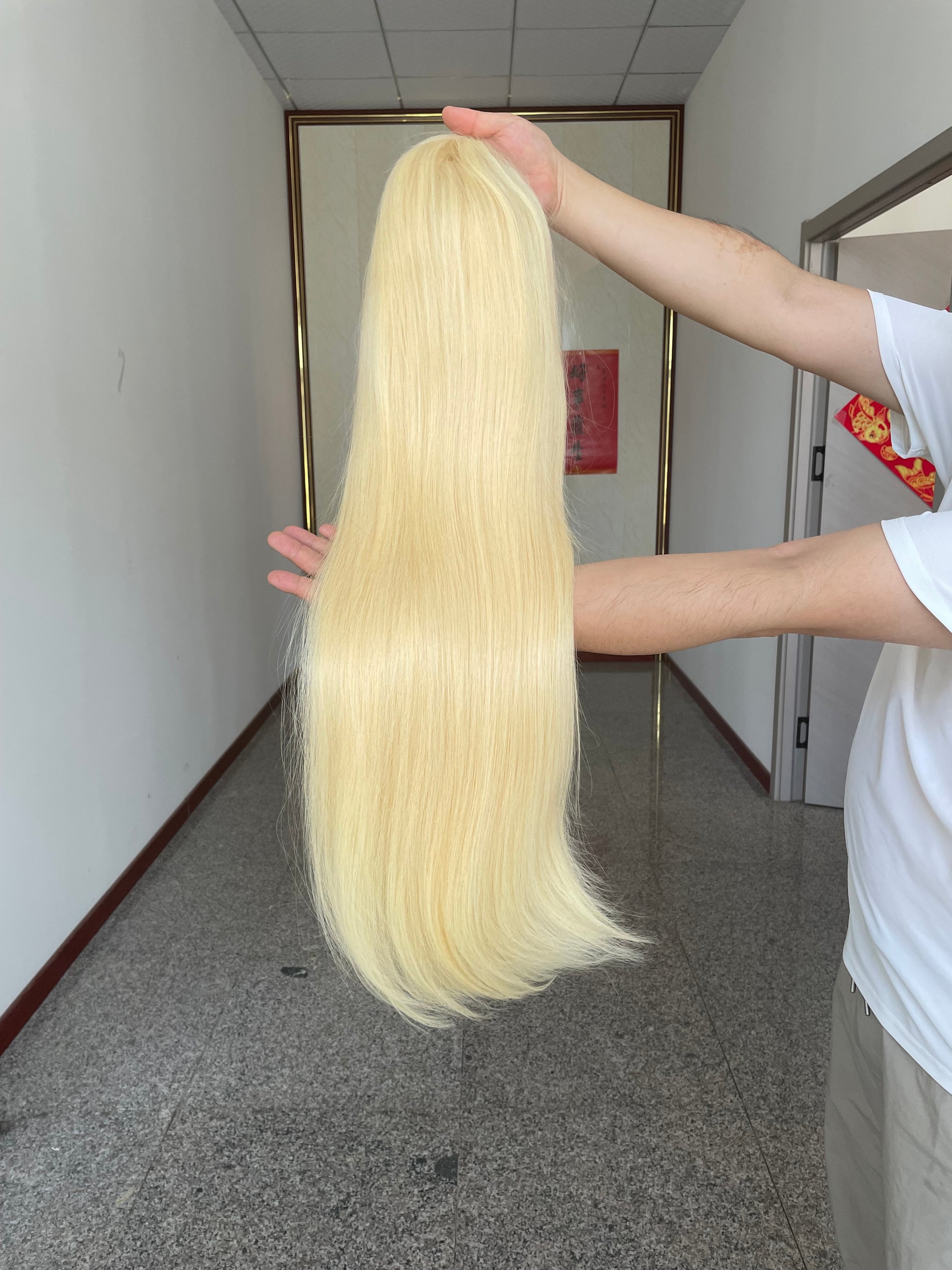 Indian Raw Hair Wig Blonde 613 Wig 13*6 HD Full Lace 613 Wig