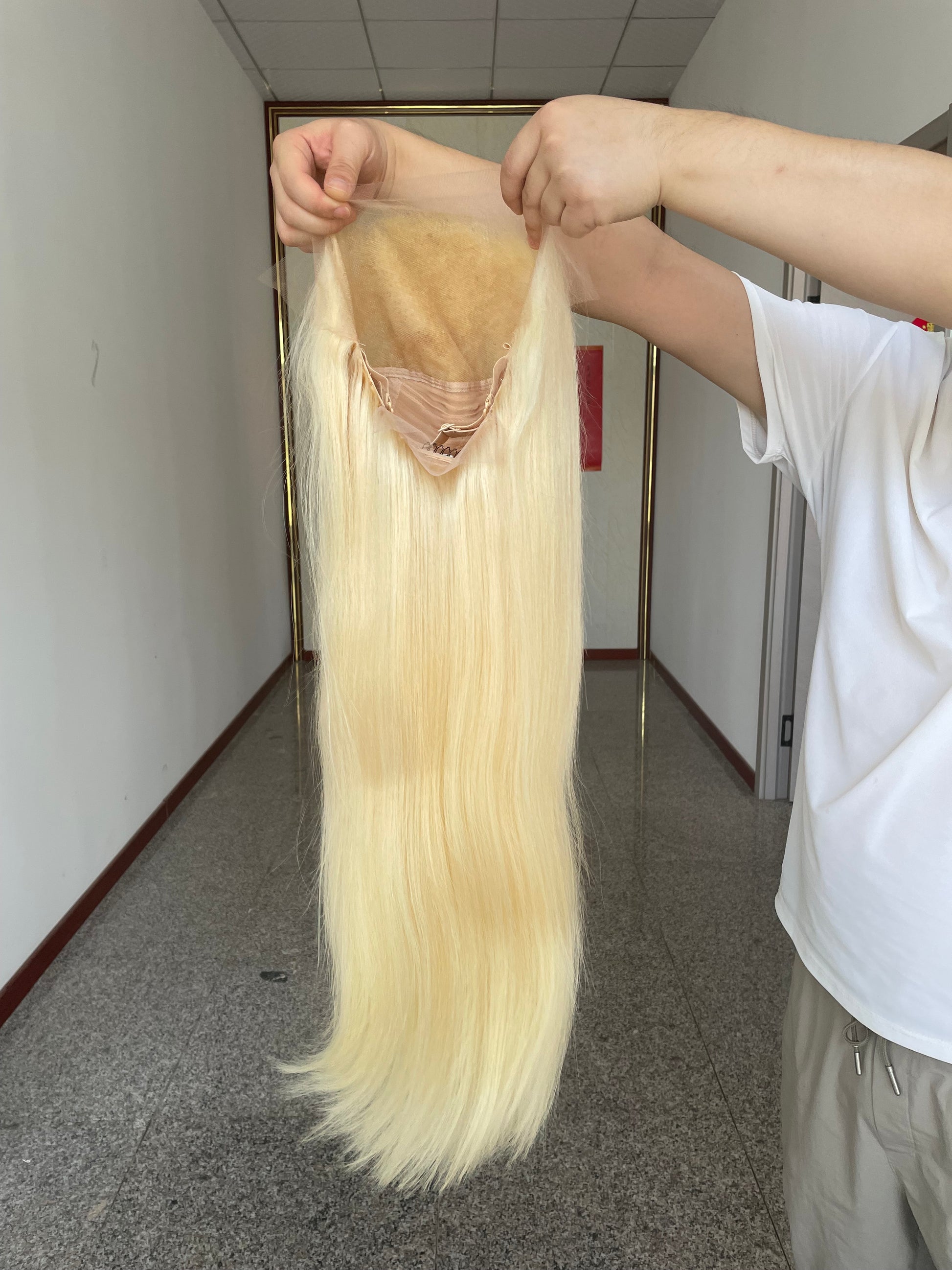 Indian Raw Hair Wig Blonde 613 Wig 13*6 HD Full Lace 613 Wig
