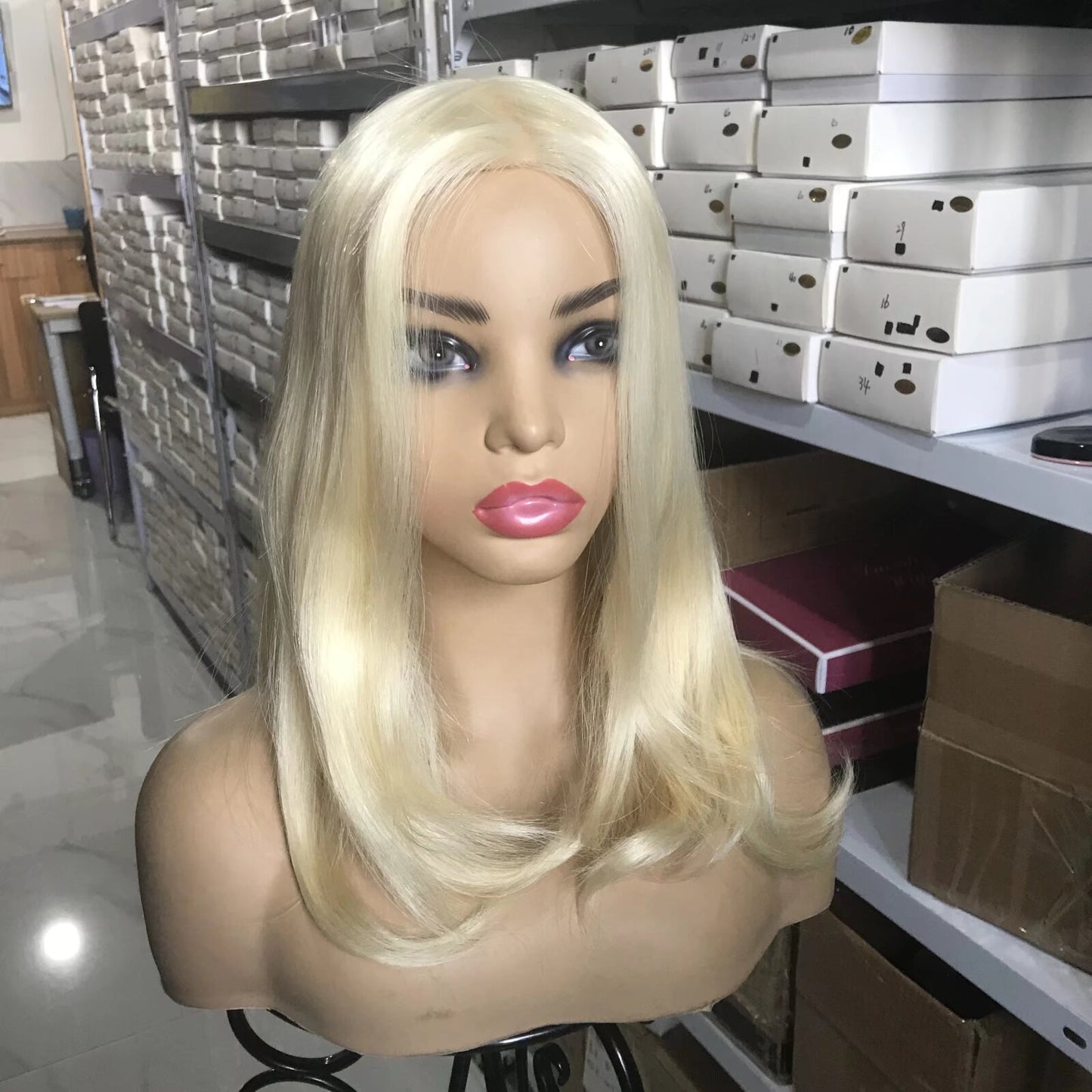 Stock Medical Wig for cancer & Alopecia, cranial prosthetic wig, human hair medical wigs for hair loss, best wigs for cancer patients