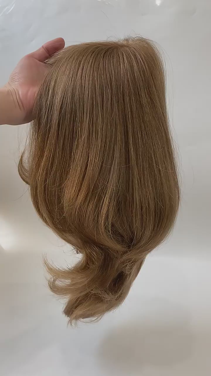 European Hair Short Medical Wig On Hand