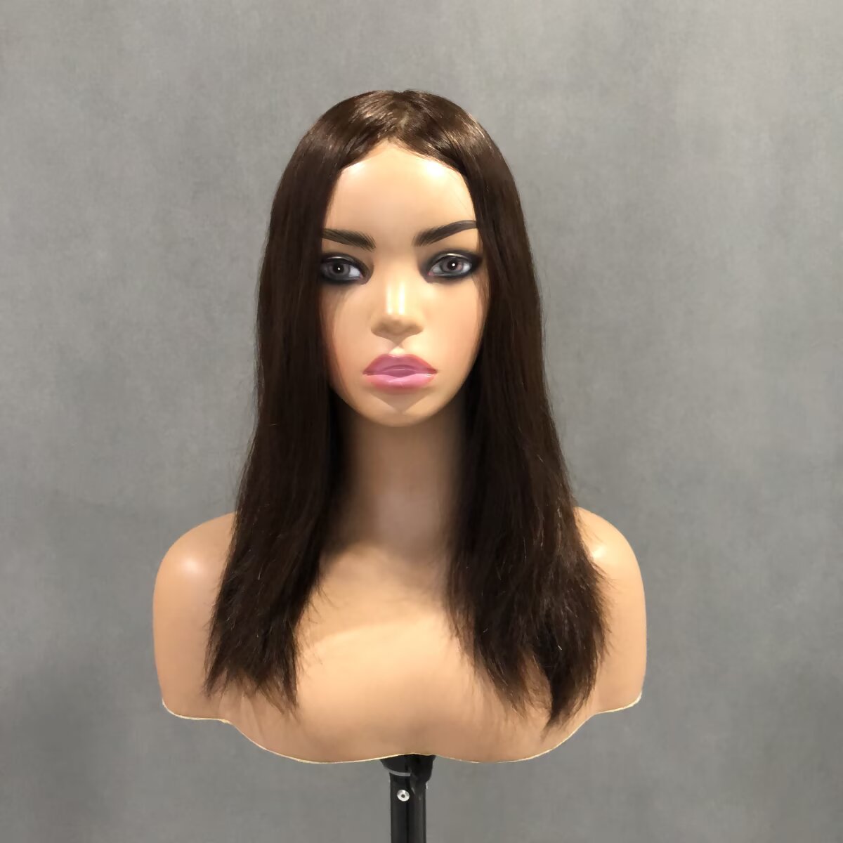 PU Skin Human Hair Topper For Women