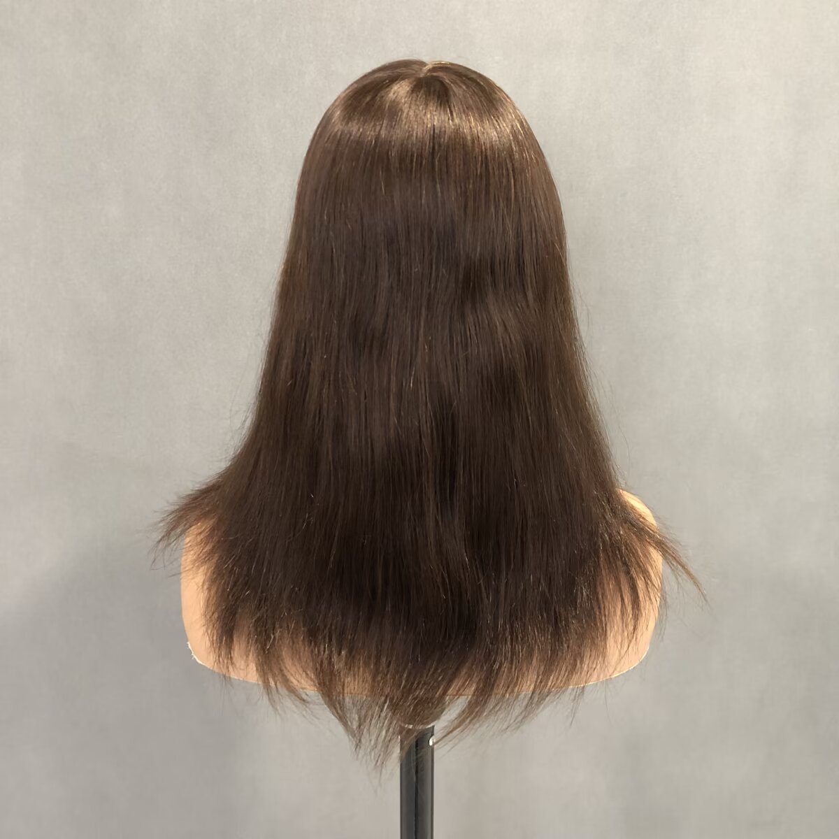 PU Skin Human Hair Topper For Women