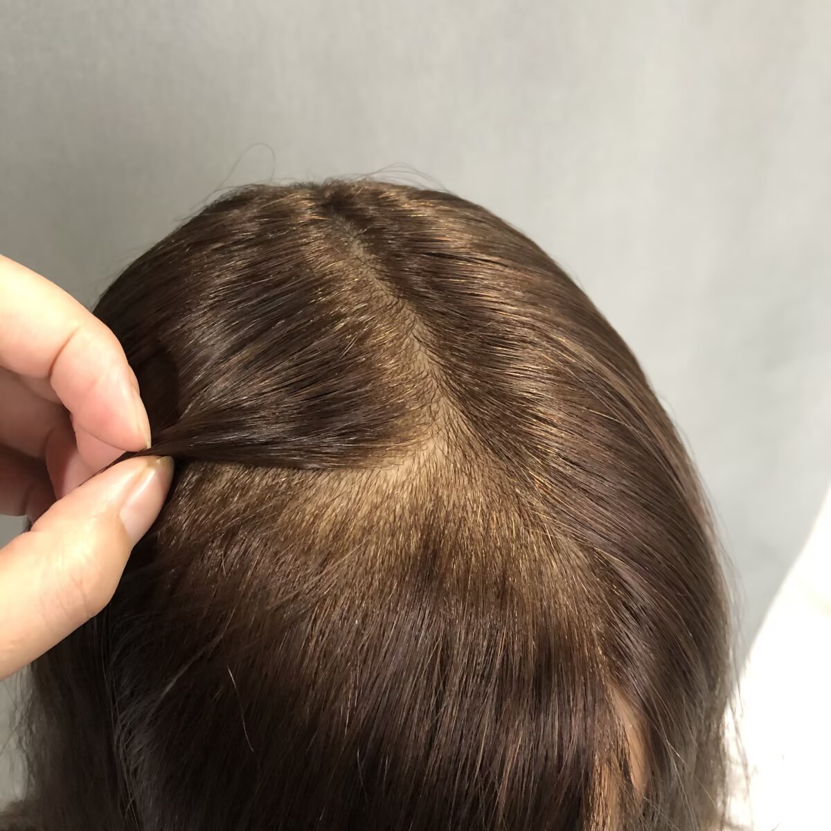 PU Skin Human Hair Topper For Women