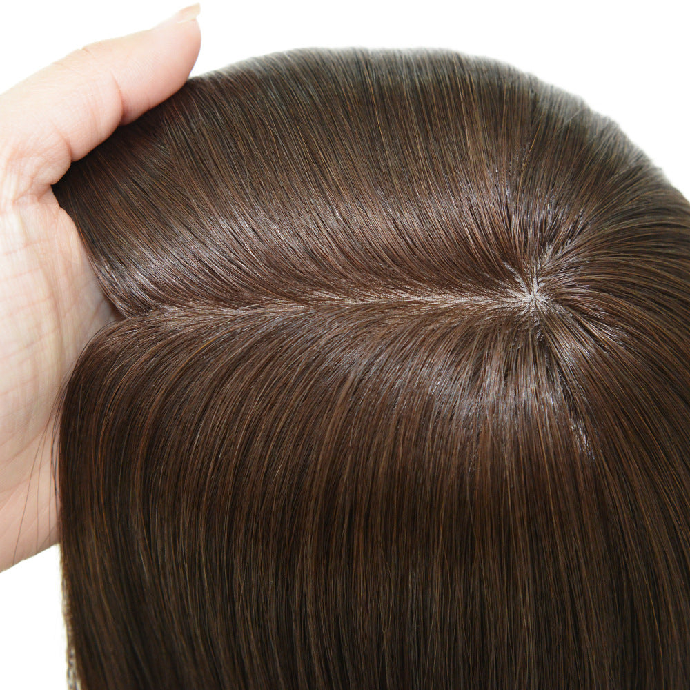 Full Cuticles Jewish Hair Topper 8x8 Cap with 4*4 Silk Base Hair Piece For Women