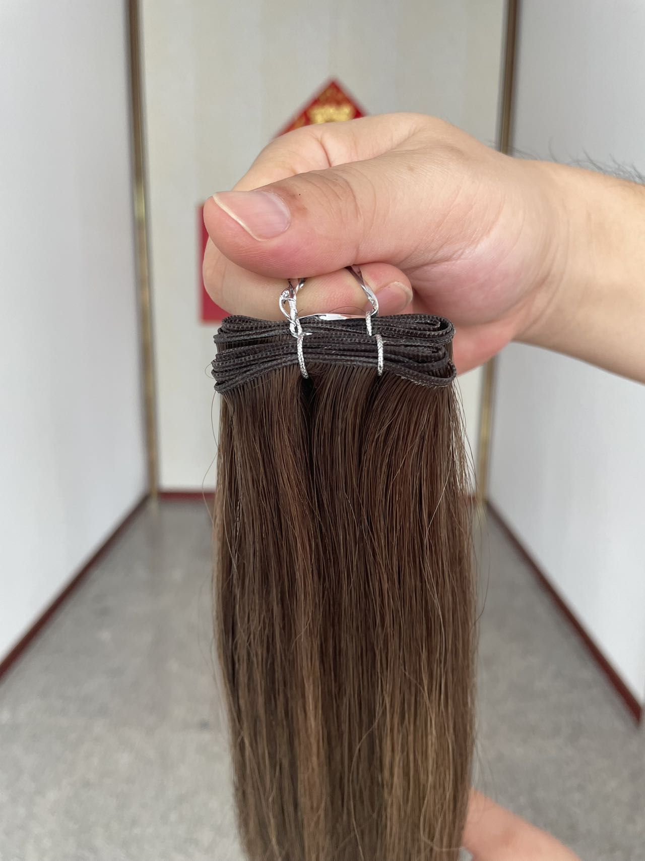 European Remy Hair Extension Genius Weft Hair Extension Invisble Weft Hair
