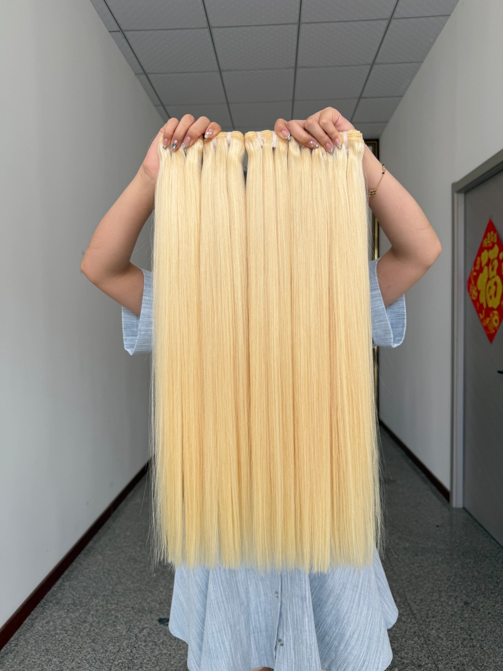 Indian Raw Hair Bundles Raw Blonde Human Hair 3 Bundles deal