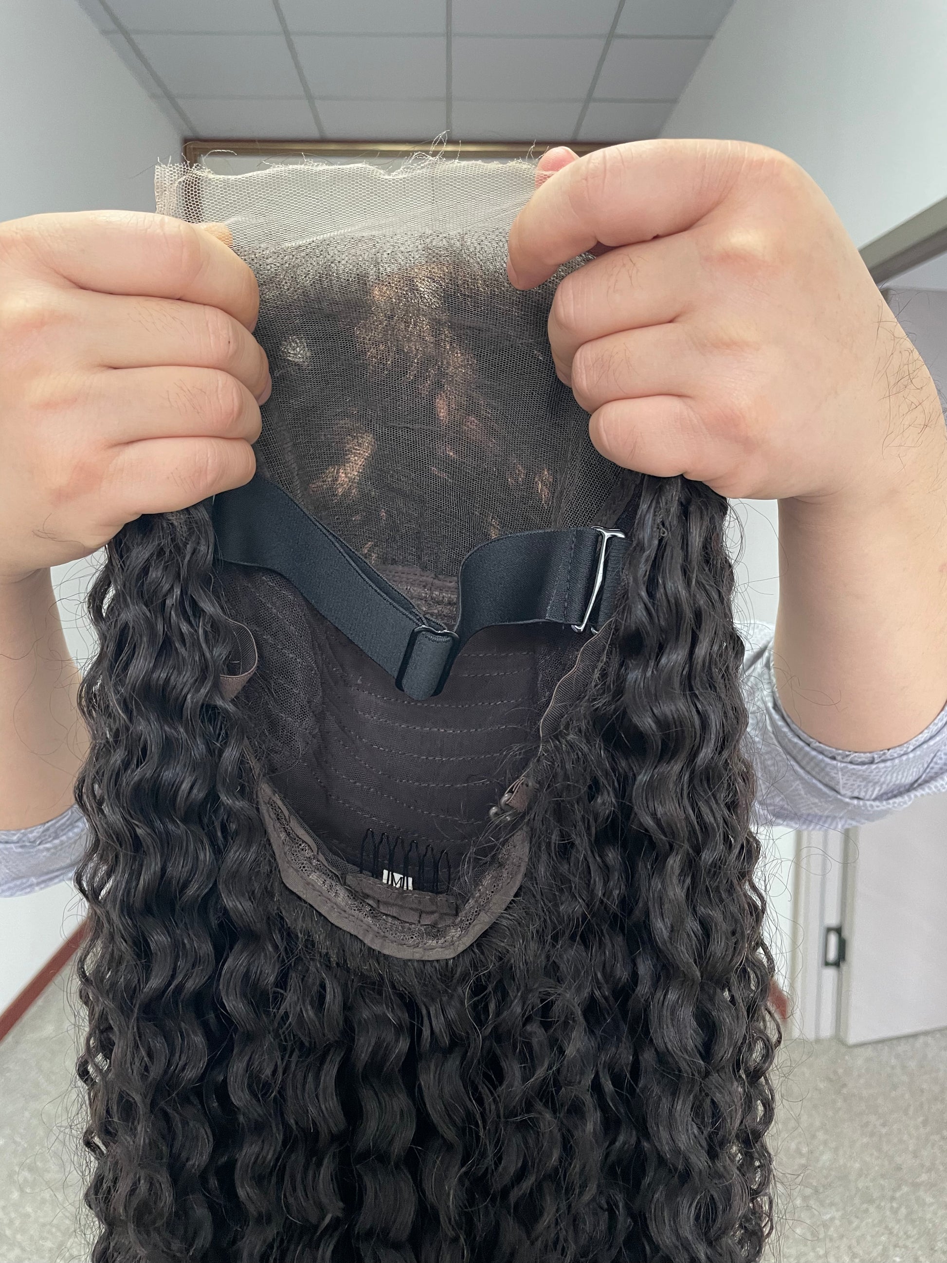 Cambodian Virgin Hair 6*6 HD Lace Closure Wig Super Double Drawn Curly Wig