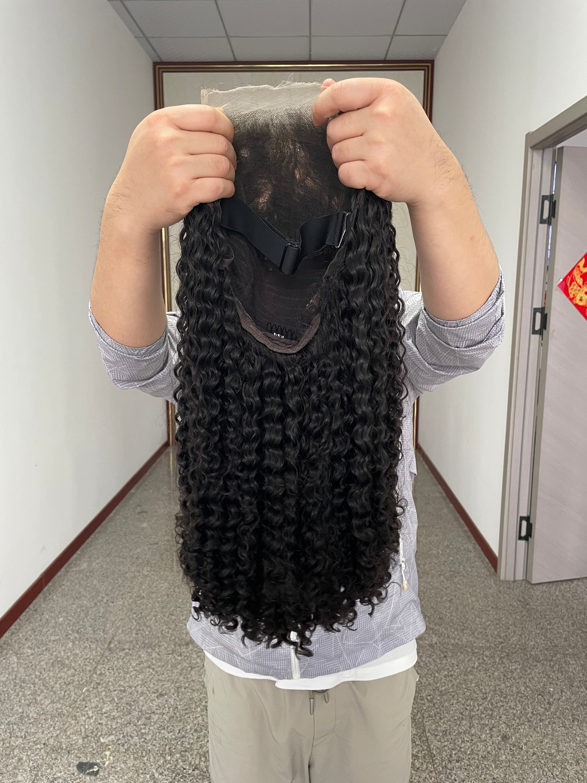 Cambodian Virgin Hair 6*6 HD Lace Closure Wig Super Double Drawn Curly Wig