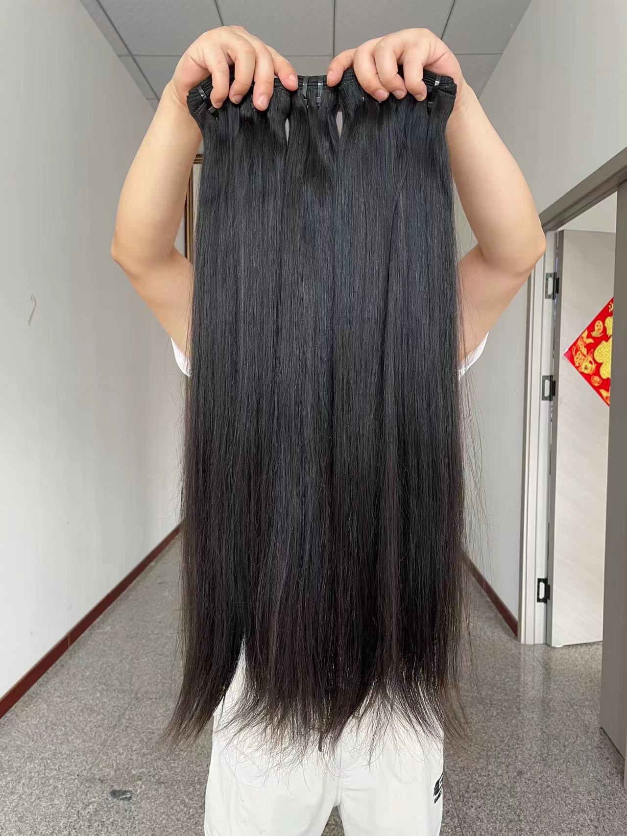 Indian Raw Hair Bundle Double Drawn Raw Hair Bundles