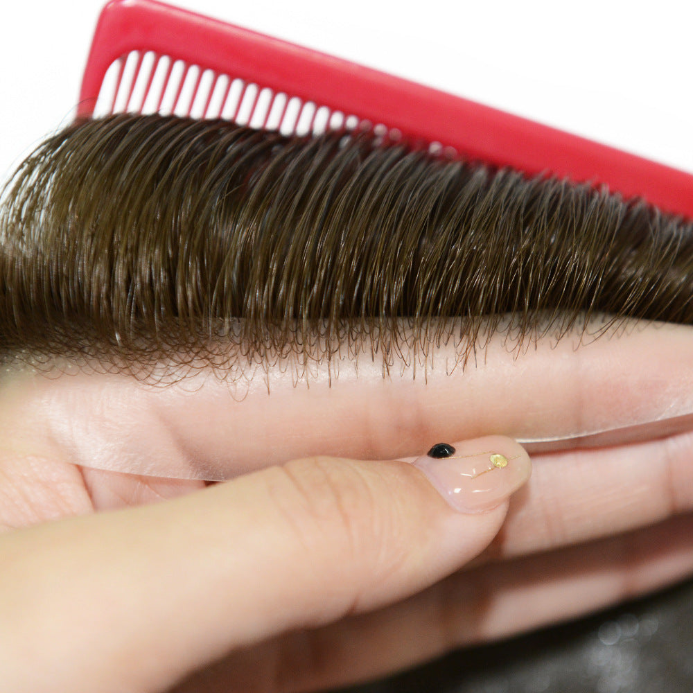 PU Skin Human Hair Topper For Women