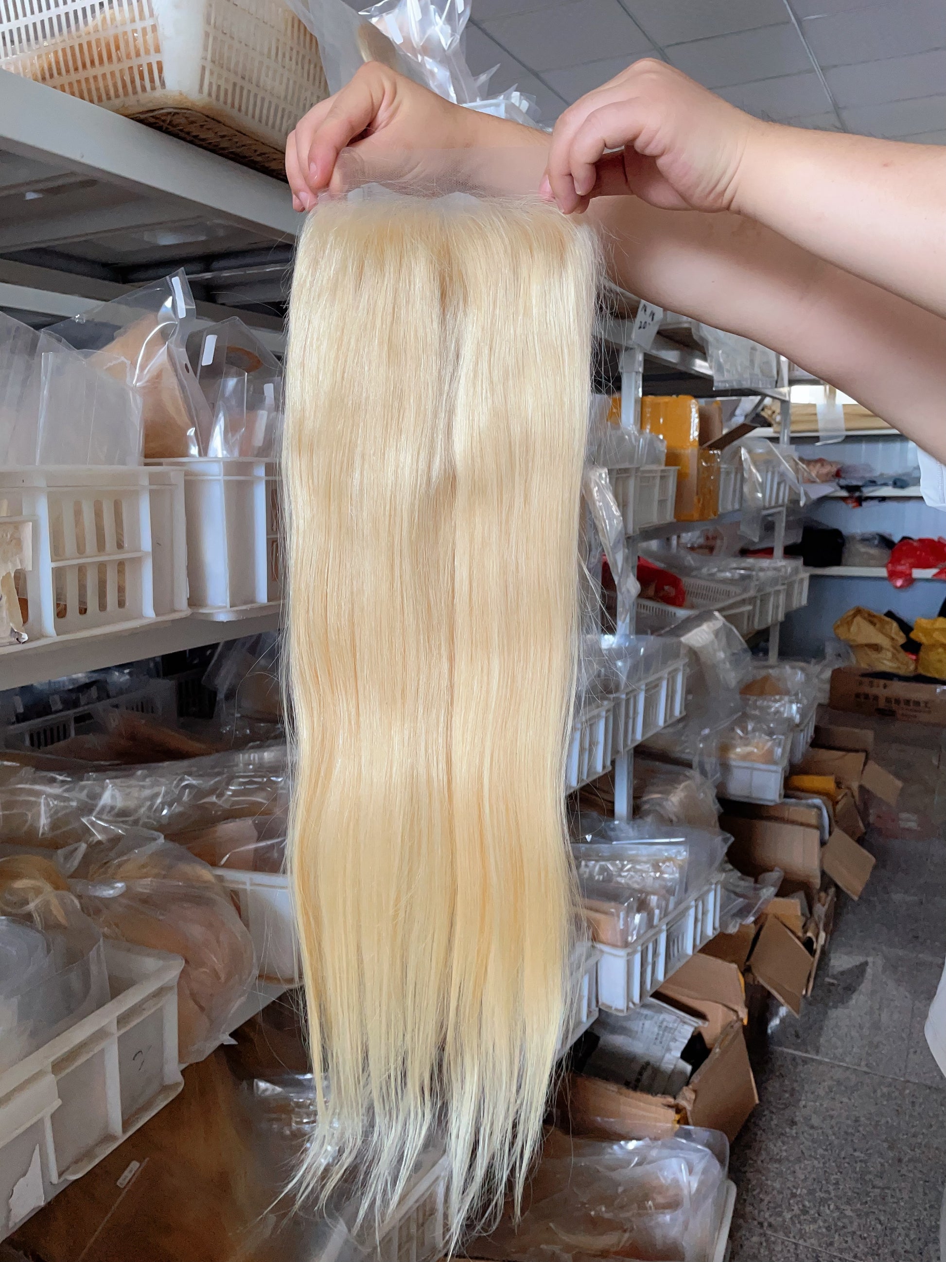 Raw Hair Blonde Color HD Lace Closure and Frontals
