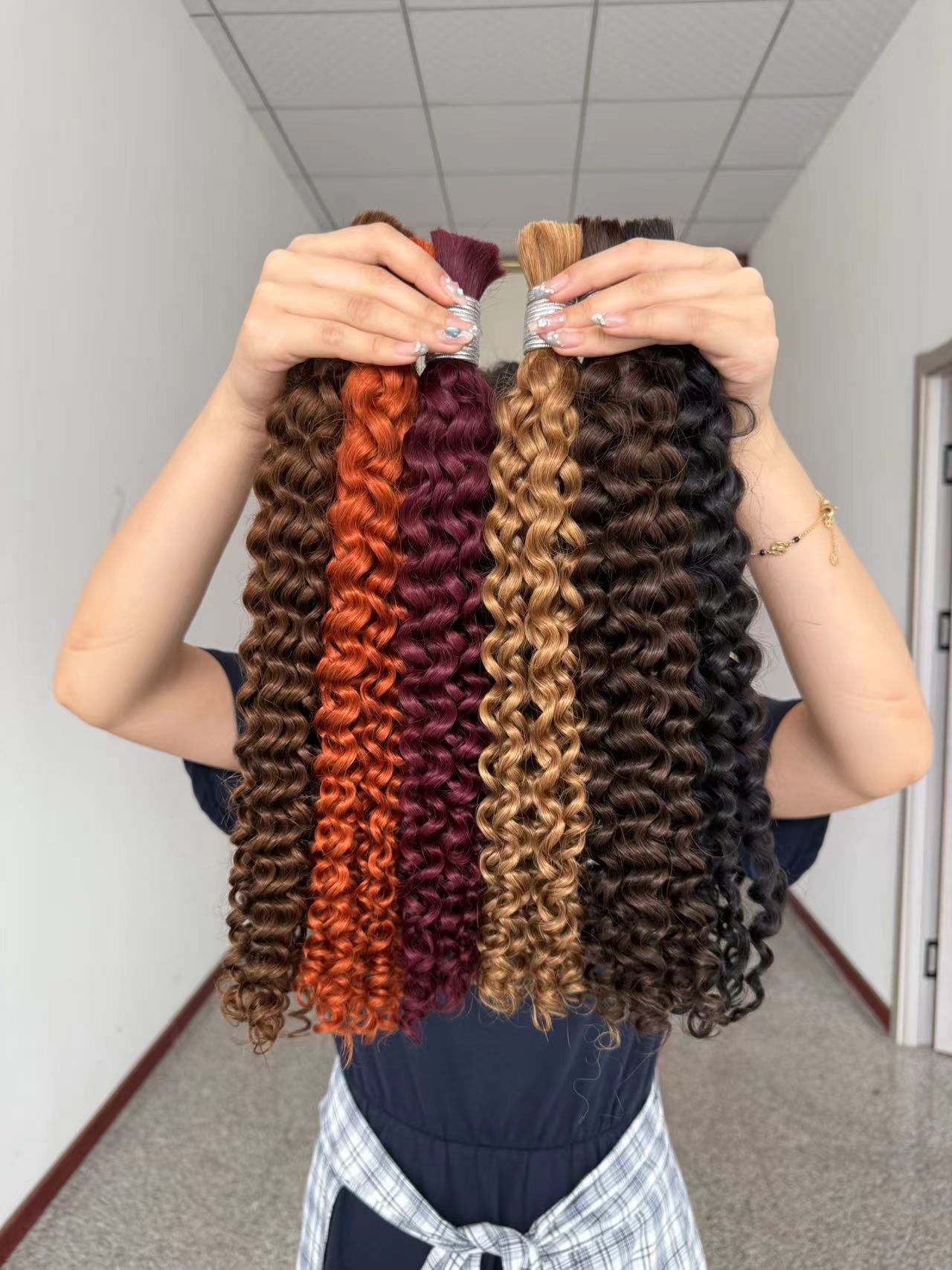 Deep Wave Braiding Hair 100% Virgin Human Hair Bulk