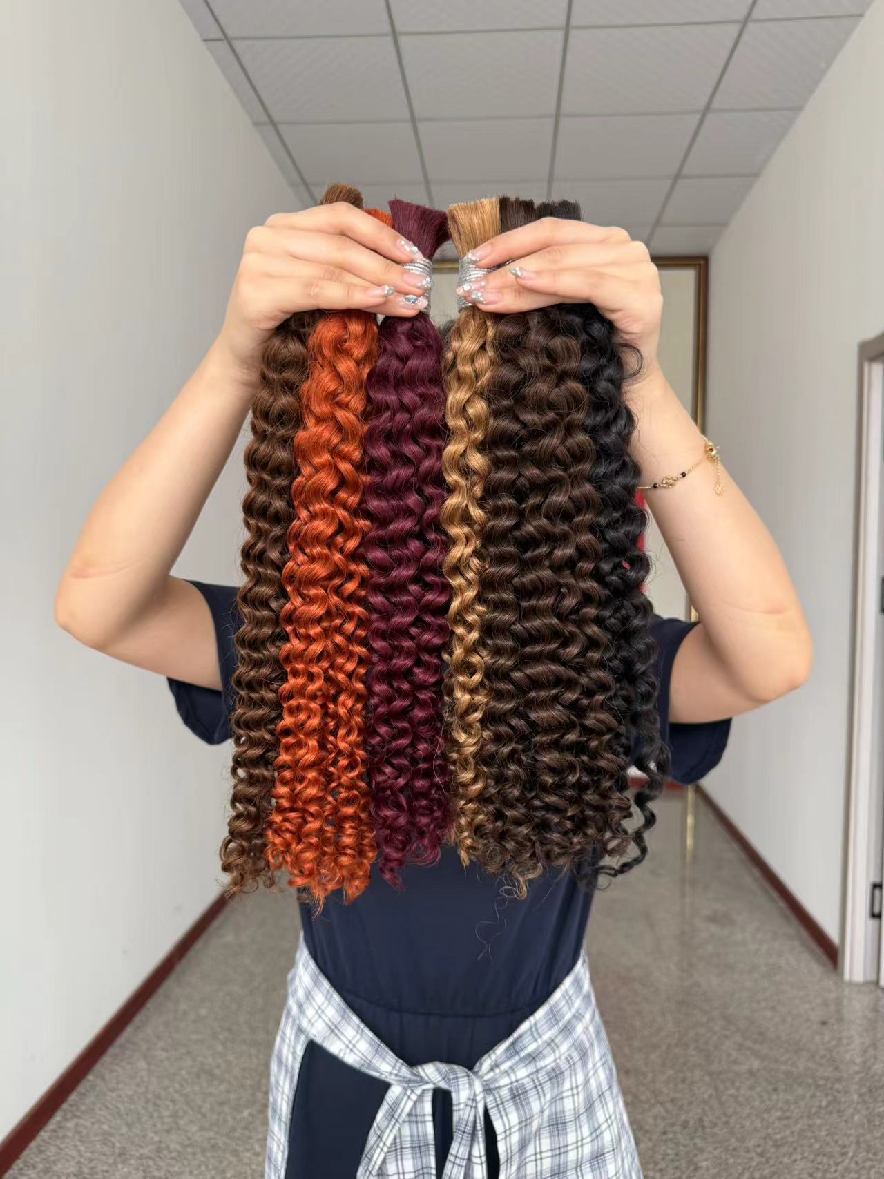 Deep Wave Braiding Hair 100% Virgin Human Hair Bulk