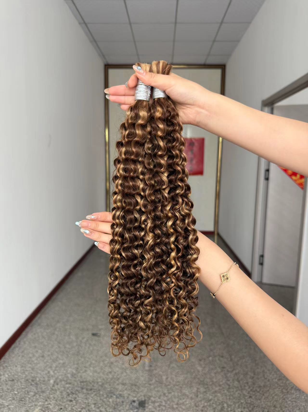 Deep Wave Braiding Hair 100% Virgin Human Hair Bulk