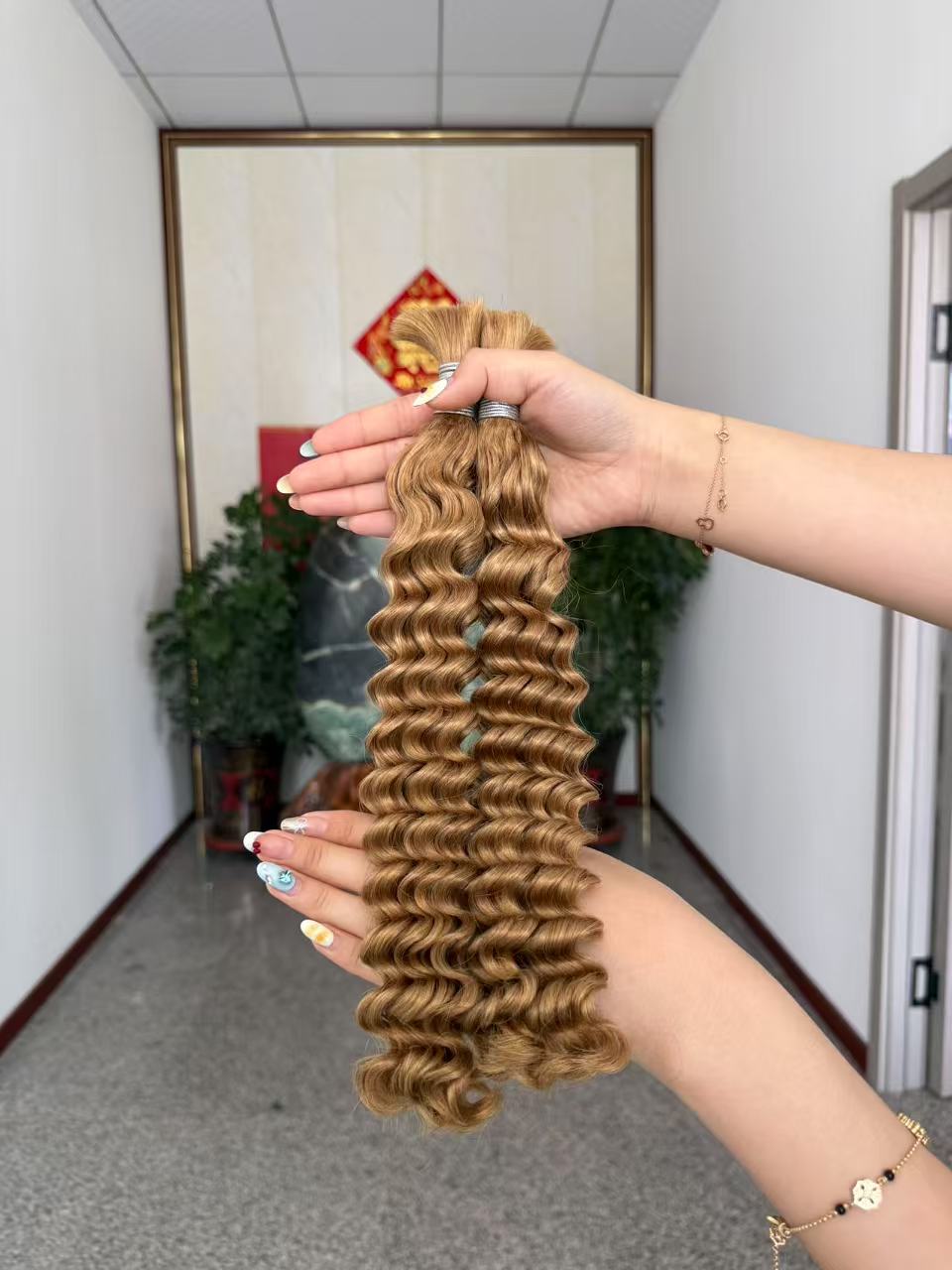 Deep Wave Braiding Hair 100% Virgin Human Hair Bulk