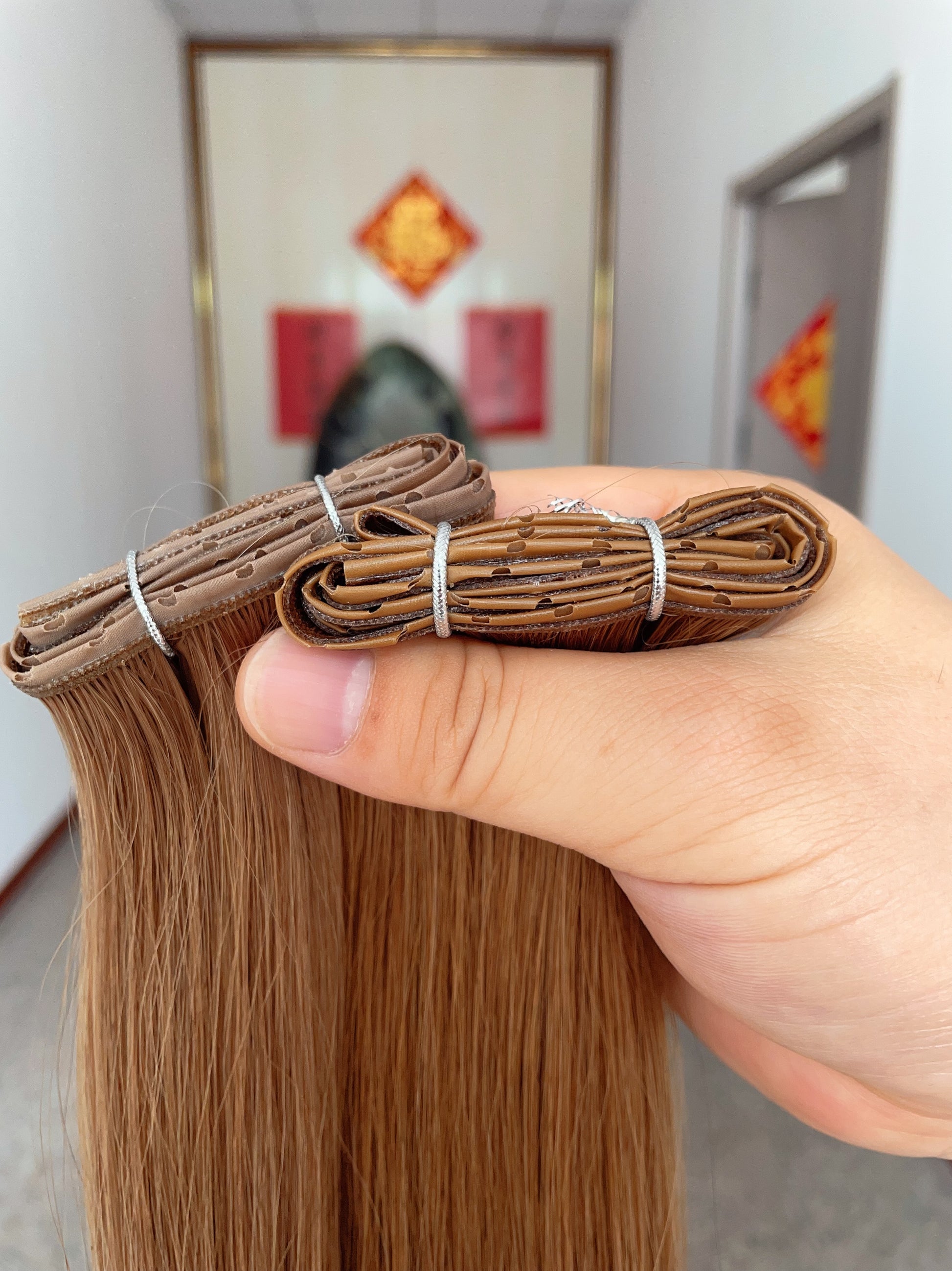 European Remy Hair Butterfly Weft Double Genius weft Invisible Weft Hair Extension