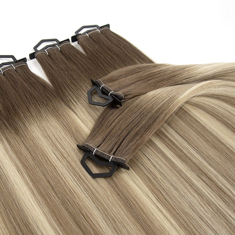 European Remy Hair Extension Double Flat Weft Hair Extension