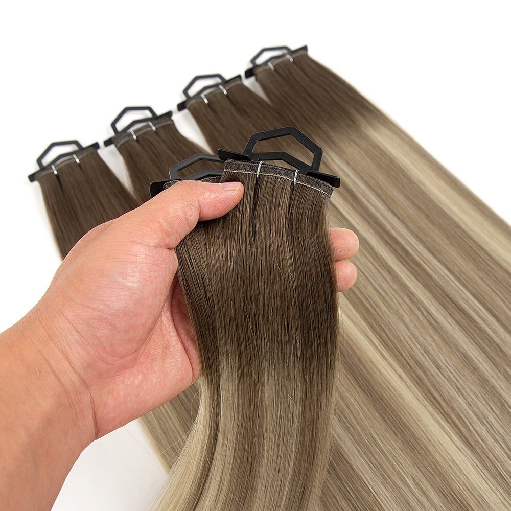 European Remy Hair Extension Double Flat Weft Hair Extension
