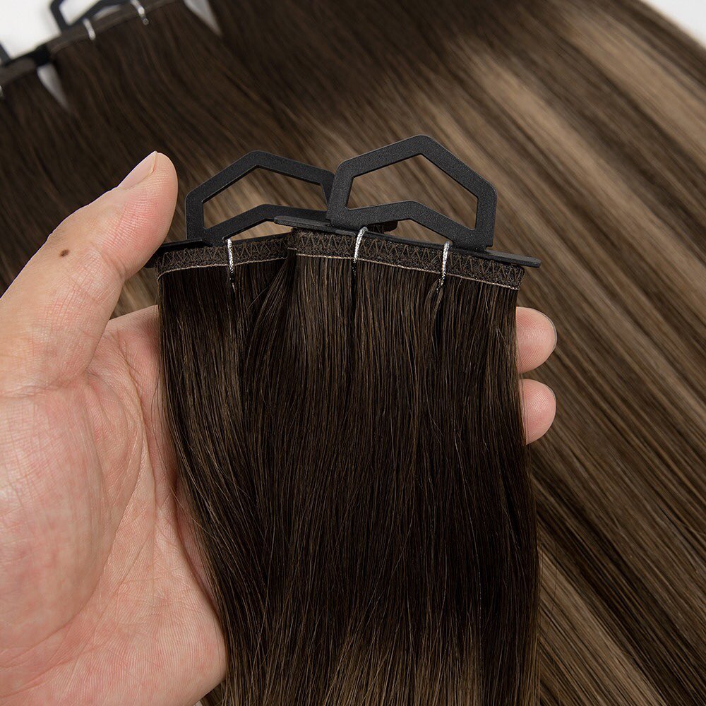 European Remy Hair Extension Double Flat Weft Hair Extension
