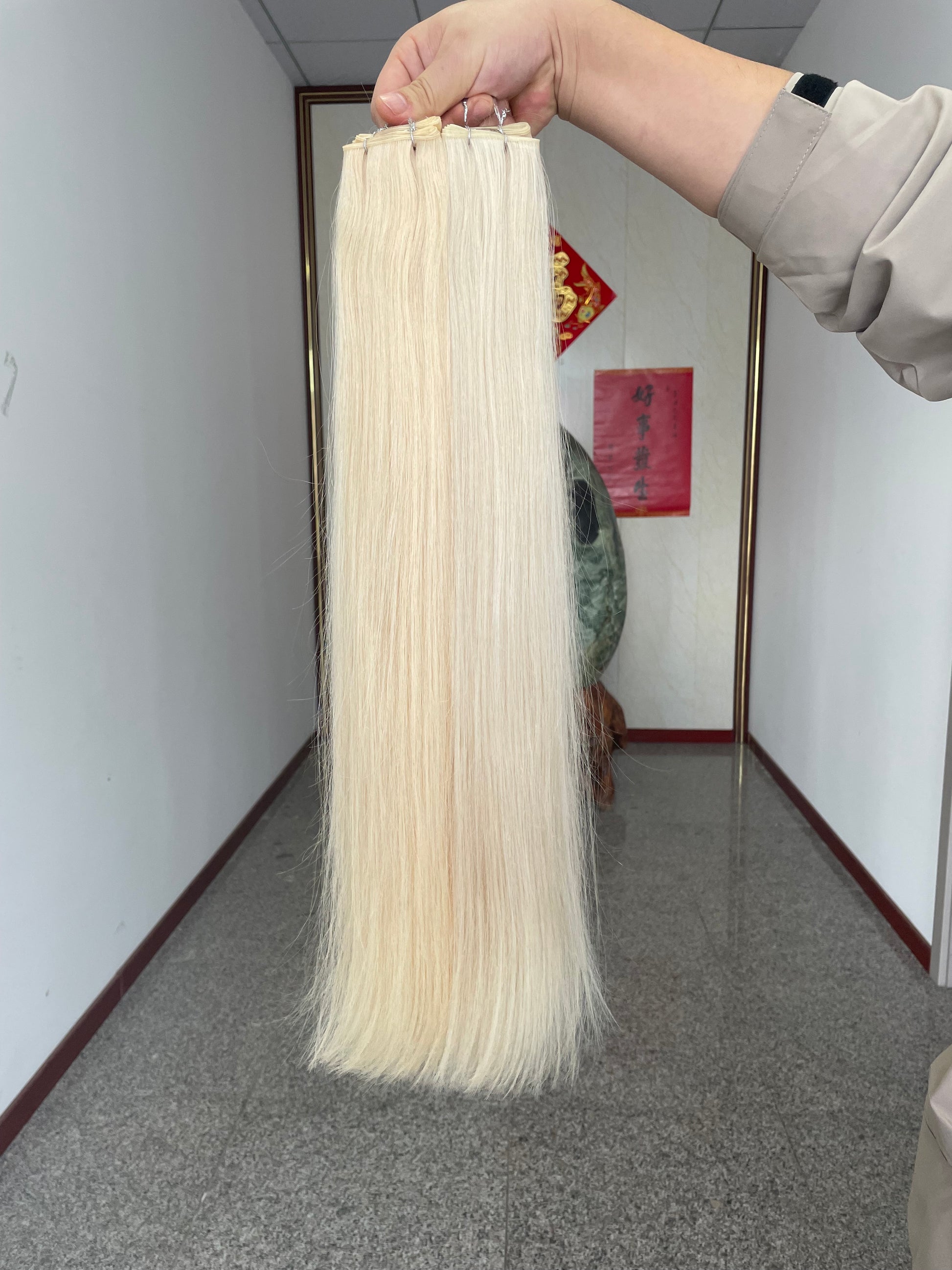 Double Dran European Remy Hair Invisble Weft Hair Genius Weft