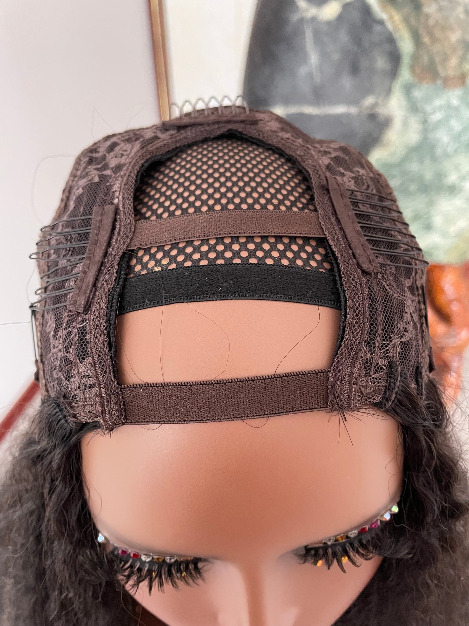 Kinky Straight U Part Wig Raw Human Hair