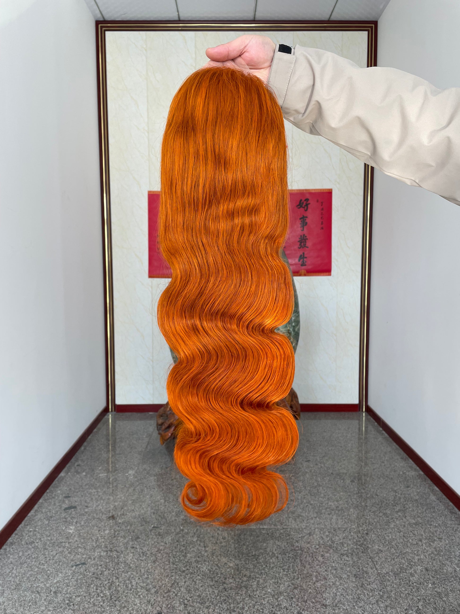 350 Copper Color Wig 13*4 Transparent Lace Full Lace Frontal Wig