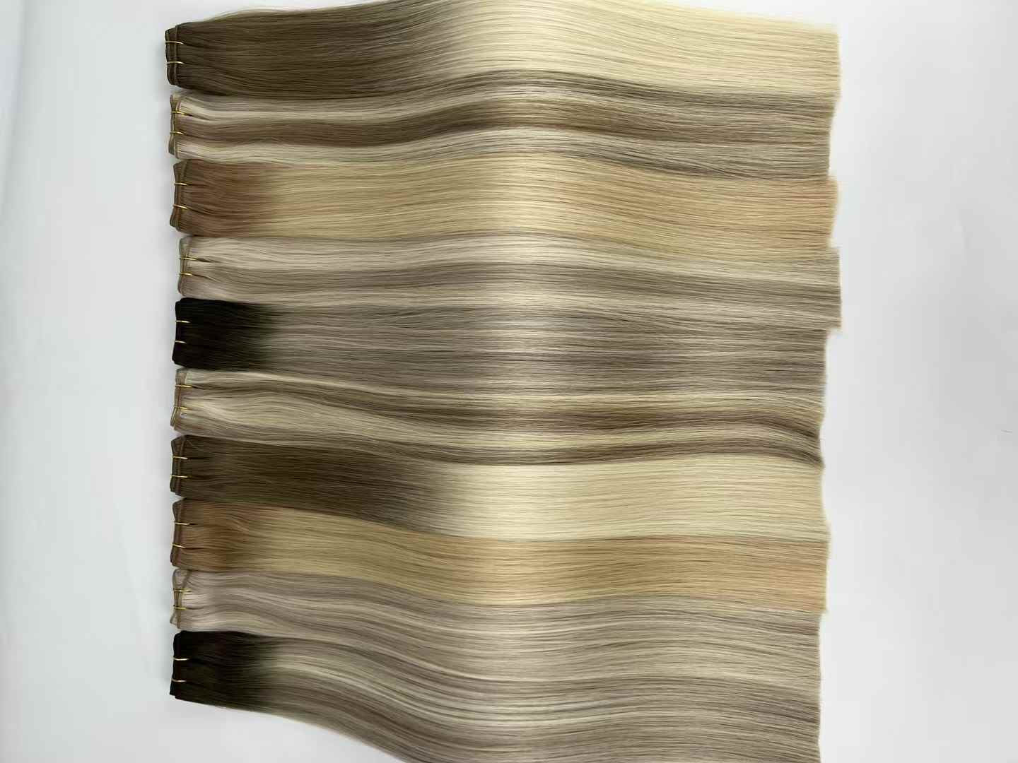 Machine Weft Hair Extension Russian Virgin Hair Weft Extensions