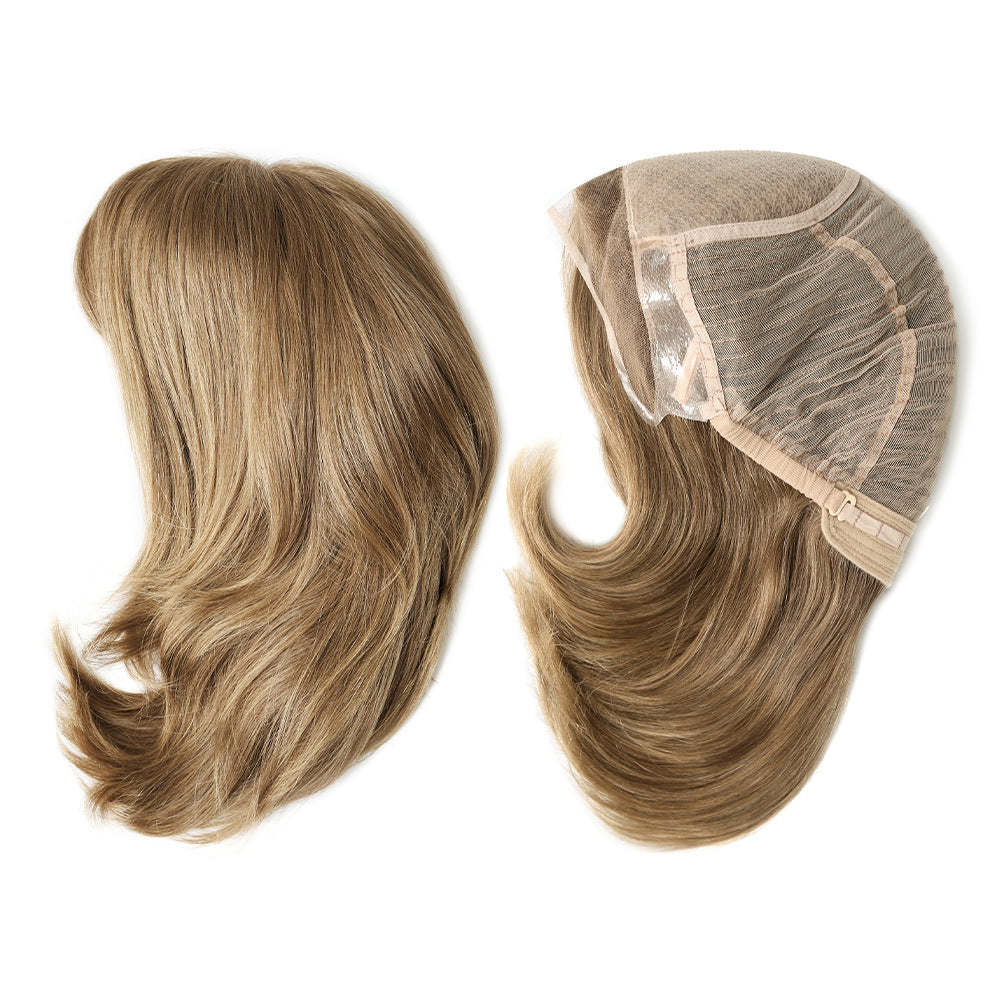 European Hair Short Medical Wig On Hand