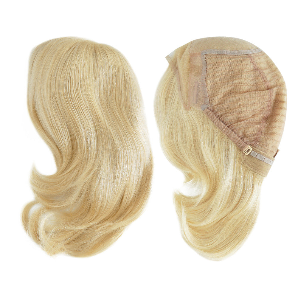 European Hair Short Medical Wig On Hand