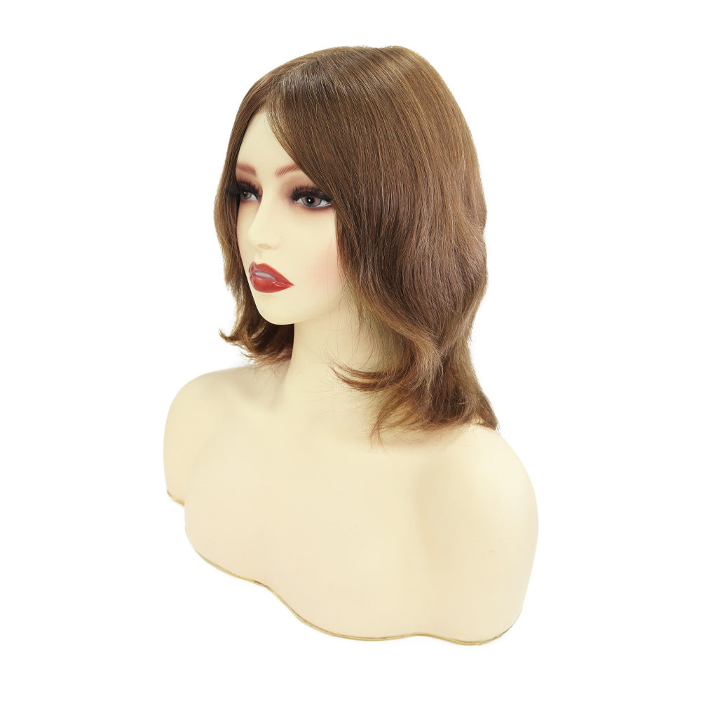 European Hair Short Medical Wig On Hand