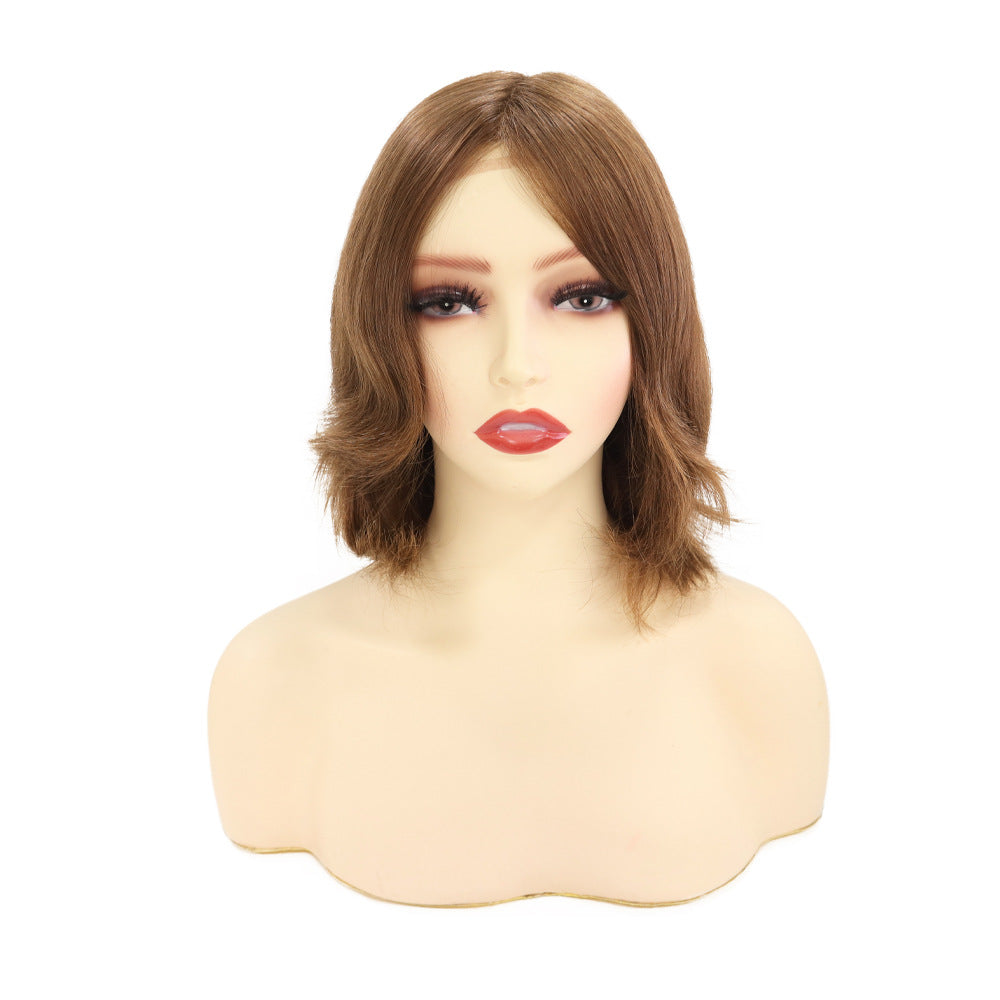 European Hair Short Medical Wig On Hand