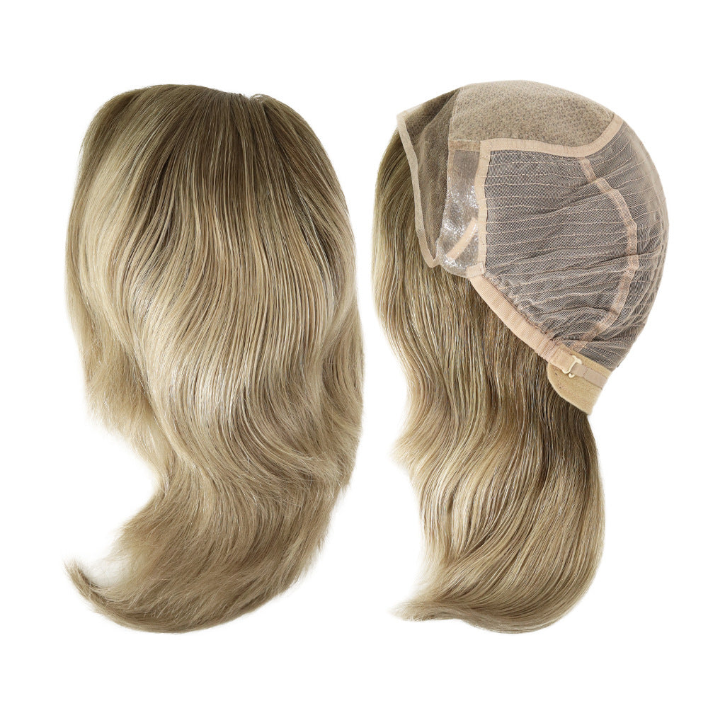 European Hair Short Medical Wig On Hand