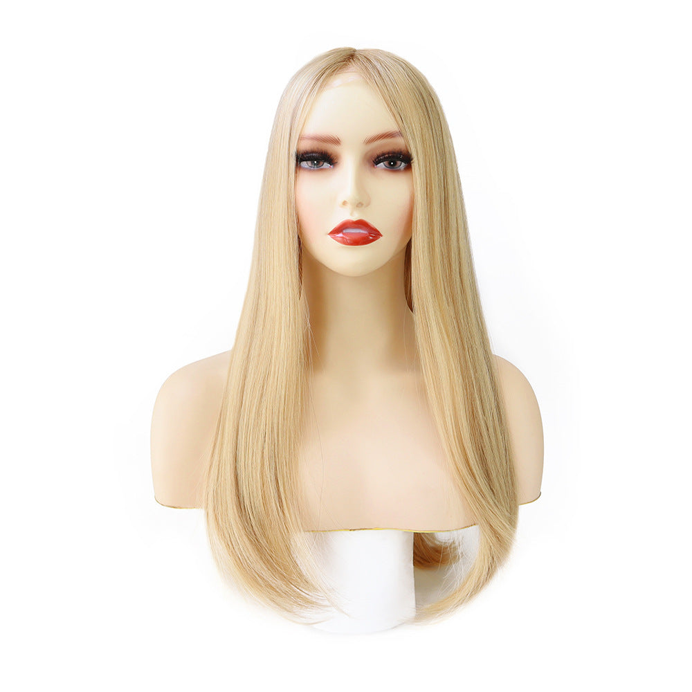 Silicone Medical Wig Russian Virgin Hair Wig for Cancer Patient