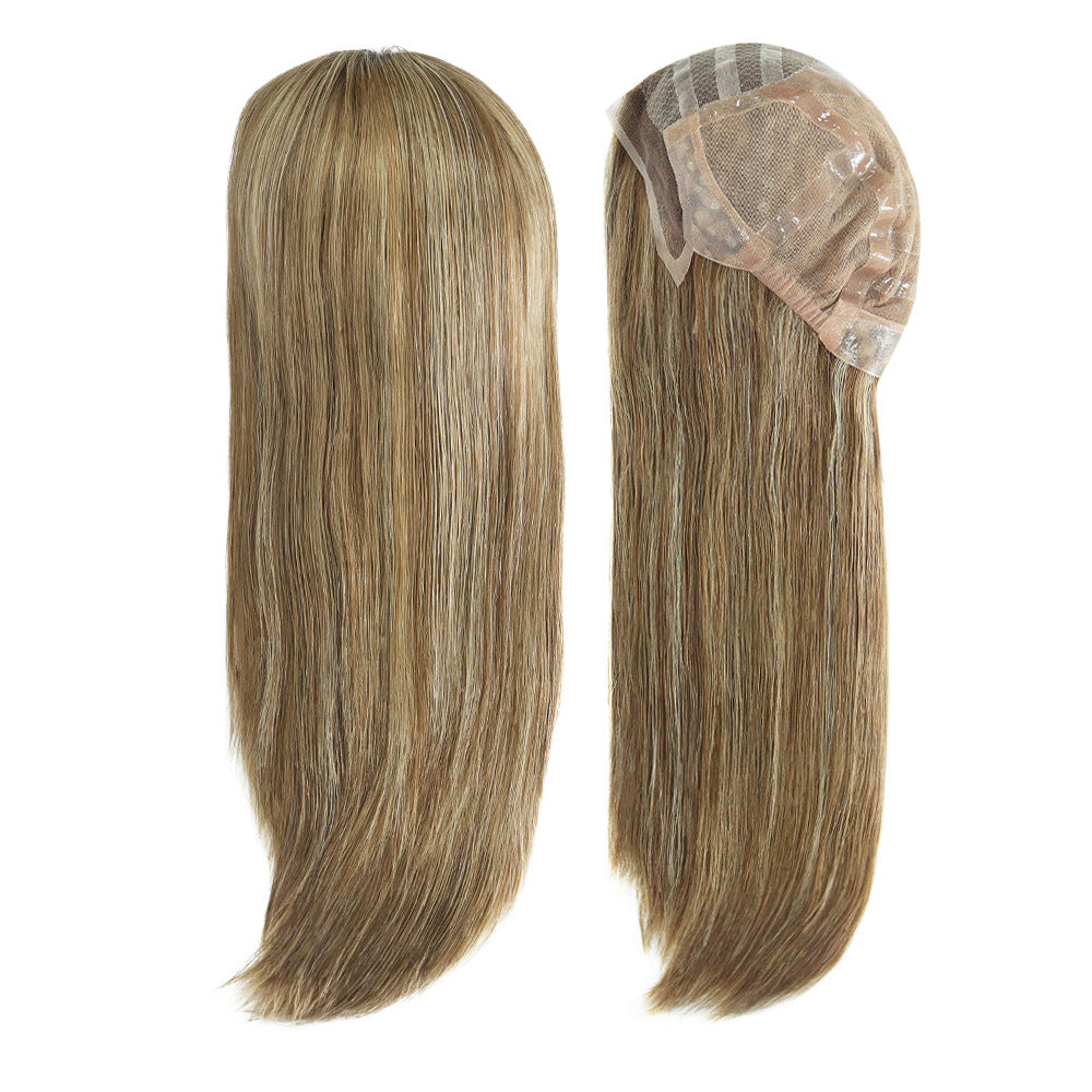 Silicone Medical Wig Russian Virgin Hair Wig for Cancer Patient