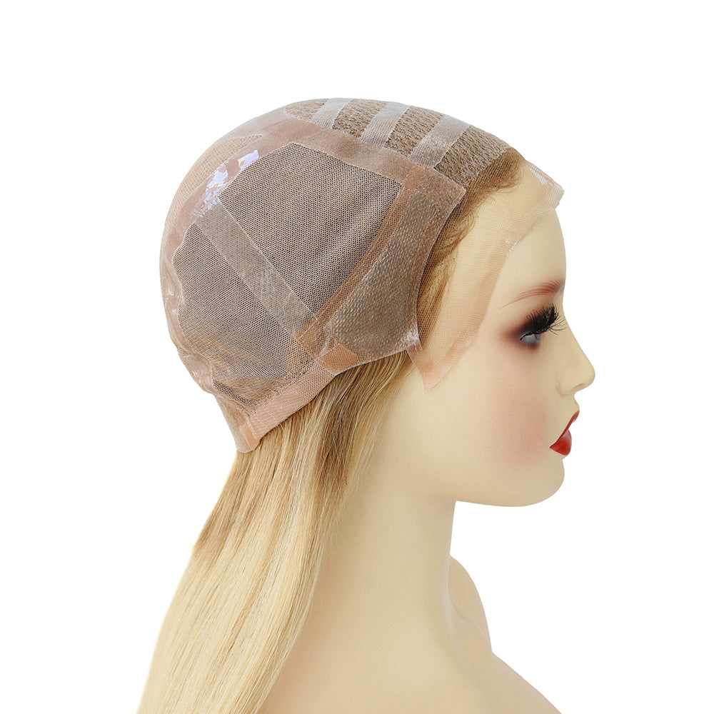 Silicone Medical Wig Russian Virgin Hair Wig for Cancer Patient