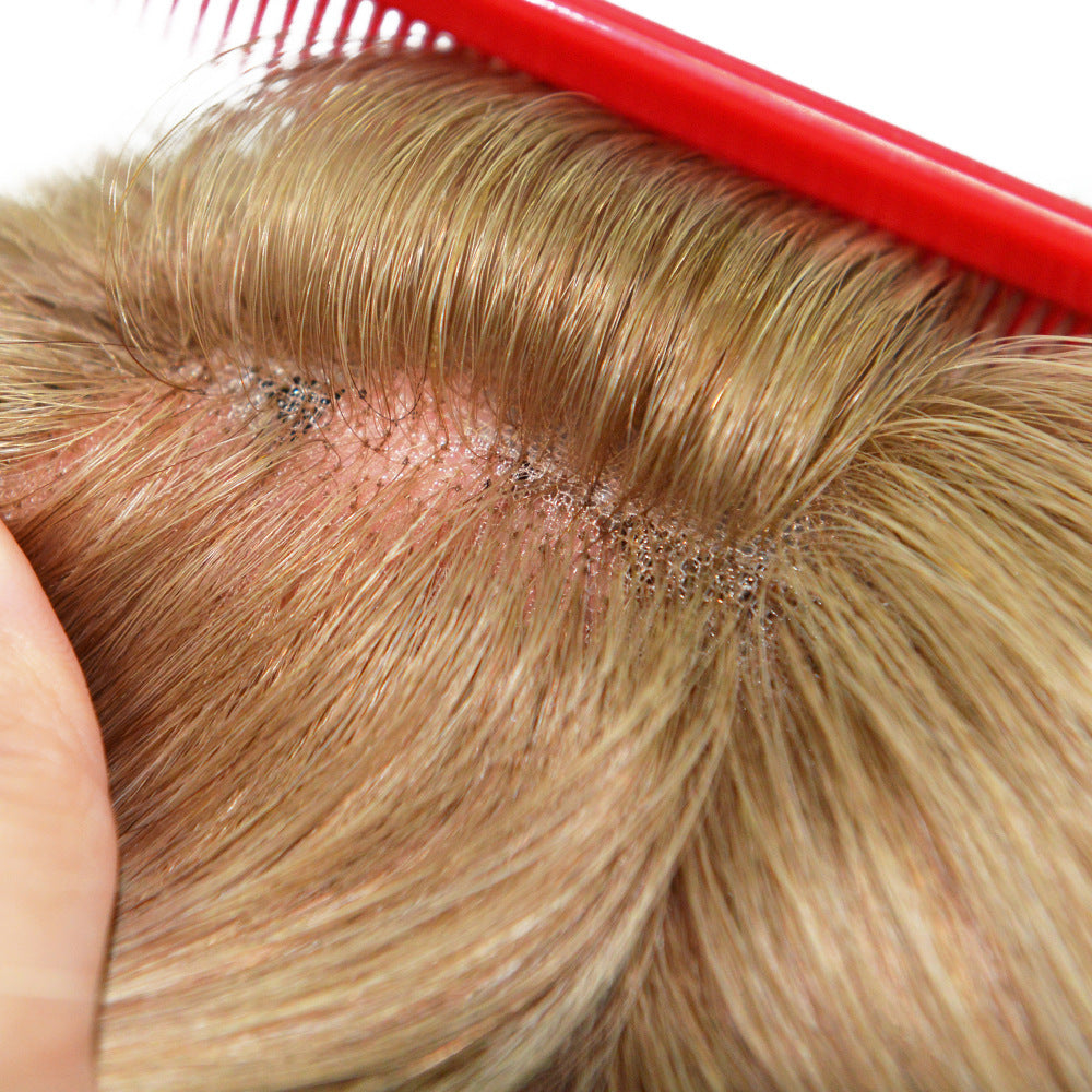 Silicone Medical Wig Russian Virgin Hair Wig for Cancer Patient