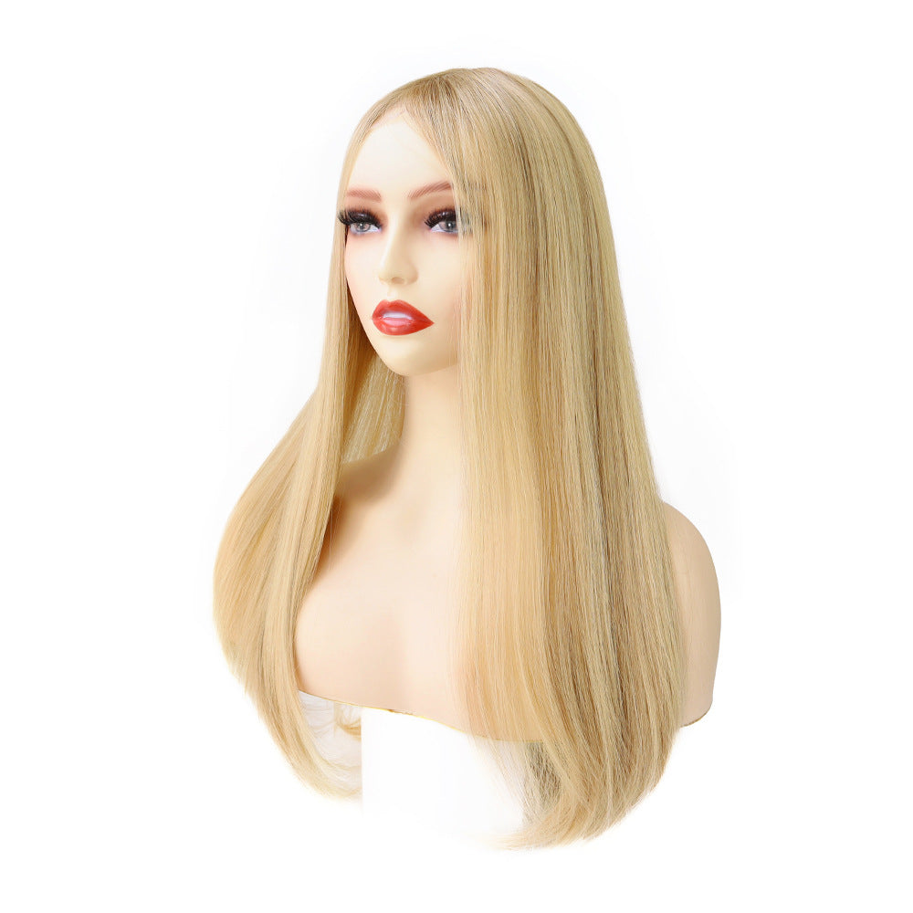Silicone Medical Wig Russian Virgin Hair Wig for Cancer Patient