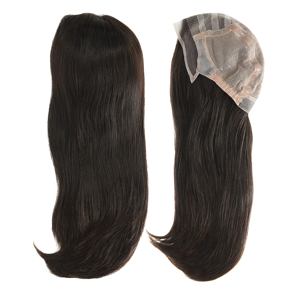 Silicone Medical Wig Russian Virgin Hair Wig for Cancer Patient